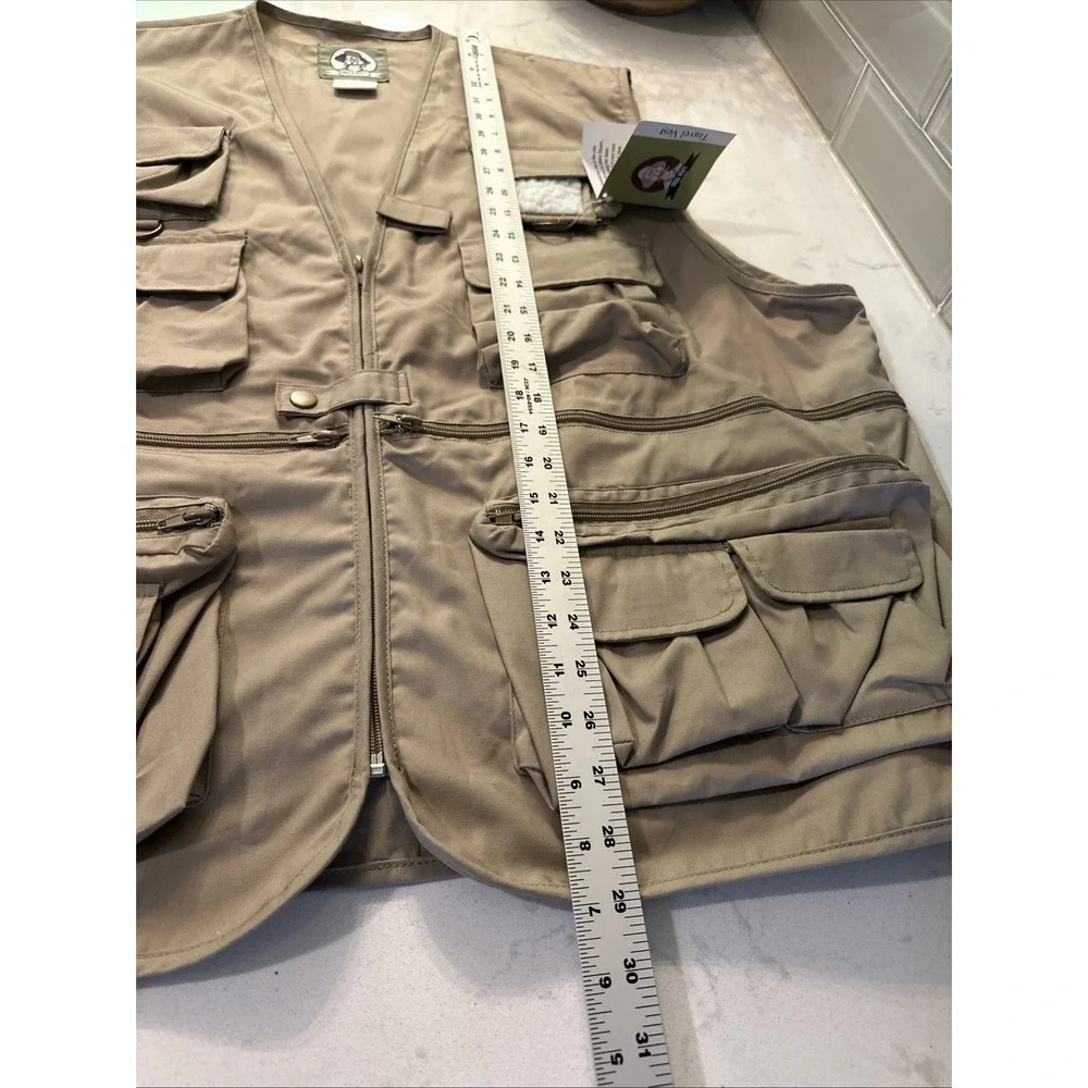 Uncle Milty NWT Rothco Khaki Travel Vest Size 2XL Hiking Fishing Camping Cargo